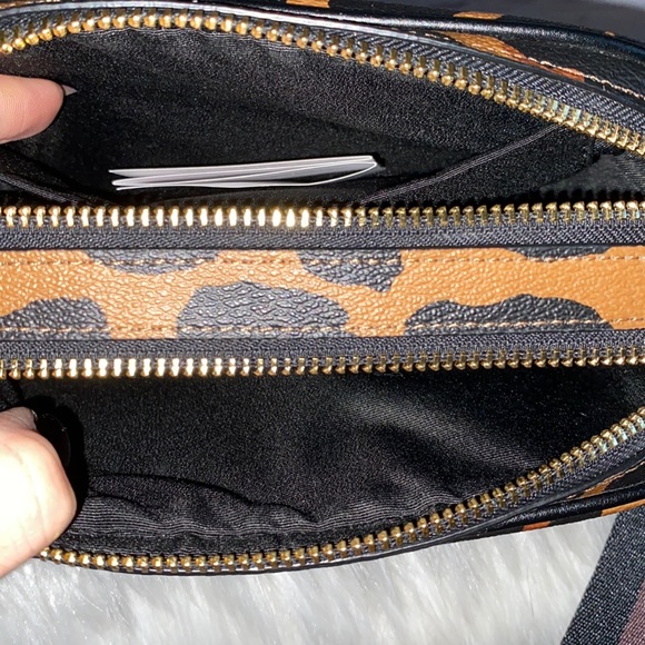 🐆Coach LEOPARD JES Crossbody and TRIFOLD Wallet 2pc Set - Picture 6 of 12